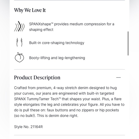 SPANXshape EveryWear Flare Jeans Size M - Picture 13 of 16